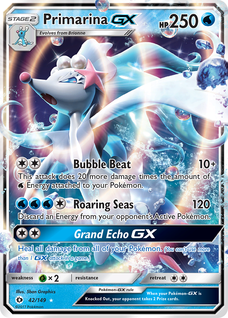 Sun & Moon Primarina GX #42/149